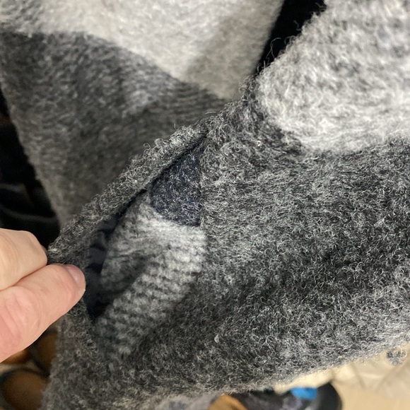 Plaid Button Up Overcoat - Picture 4 of 5